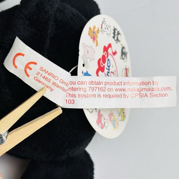 Sanrio Chococat Plush Hello Kitty Cat Pink Collar 2010 RARE - Picture 10 of 14